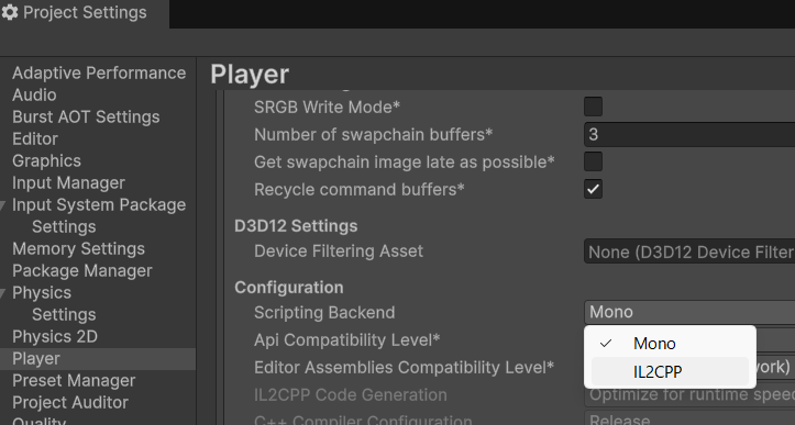 Scripting Backend