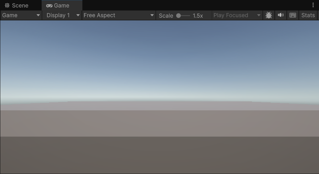横長のステージが生成された実行結果